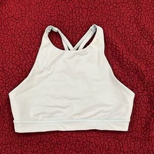 Blue high neck energy bra